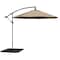 Pure Garden 10 Ft Offset Umbrella with Square Base, Sand 50-LG1046B - alternate 5